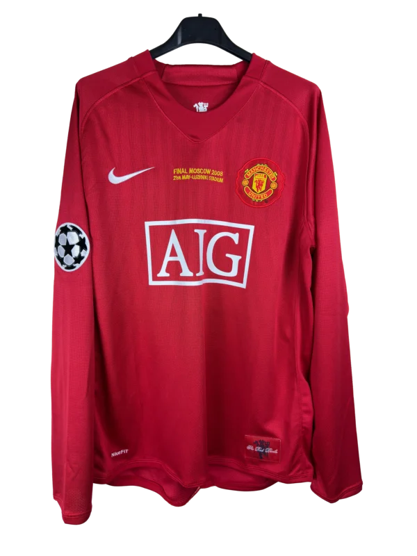 Manchester United Principal 2007/08 - "RONALDO 7" Final Champions - Manga Comprida