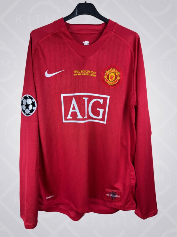 Manchester United Principal 2007/08 - "RONALDO 7" Final Champions - Manga Comprida
