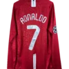 Manchester United Principal 2007/08 - "RONALDO 7" Final Champions - Manga Comprida