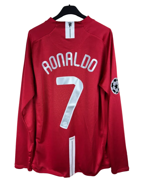 Manchester United Principal 2007/08 - "RONALDO 7" Final Champions - Manga Comprida