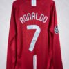 Manchester United Principal 2007/08 - "RONALDO 7" Final Champions - Manga Comprida