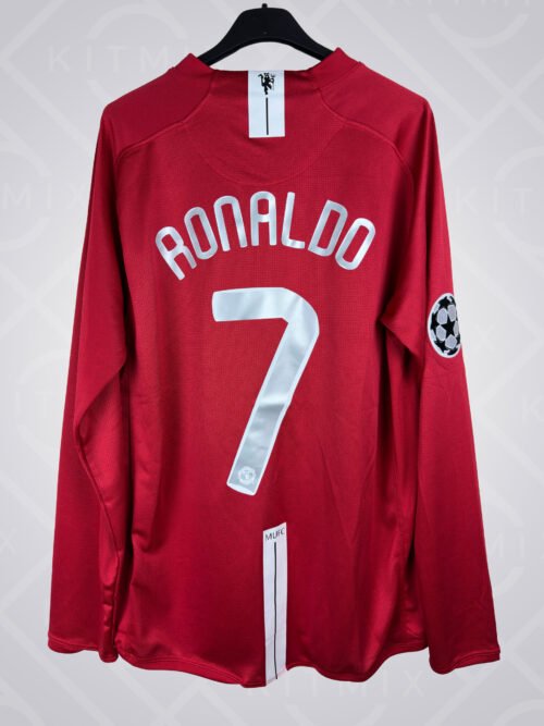 IMG_3572 Manchester United Principal 2007/08 - "RONALDO 7" Final Champions - Manga Comprida